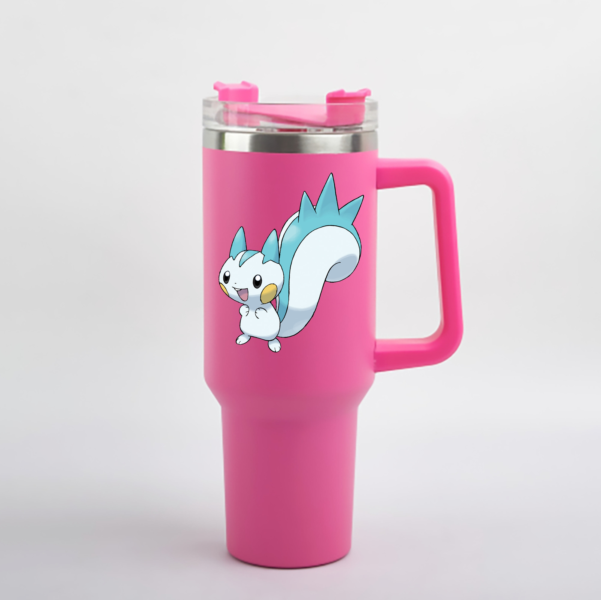 （画像用） ポケットモンスター Pokémon 1200mL車用タンブラー - クリスタルステッカー（プラスチックストロー付き）
